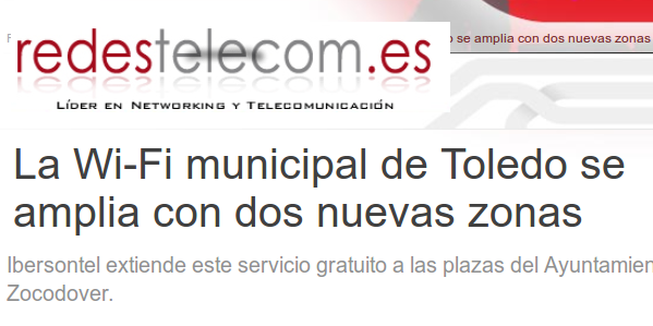 La Wi-Fi municipal de Toledo se amplia con dos nuevas zonas