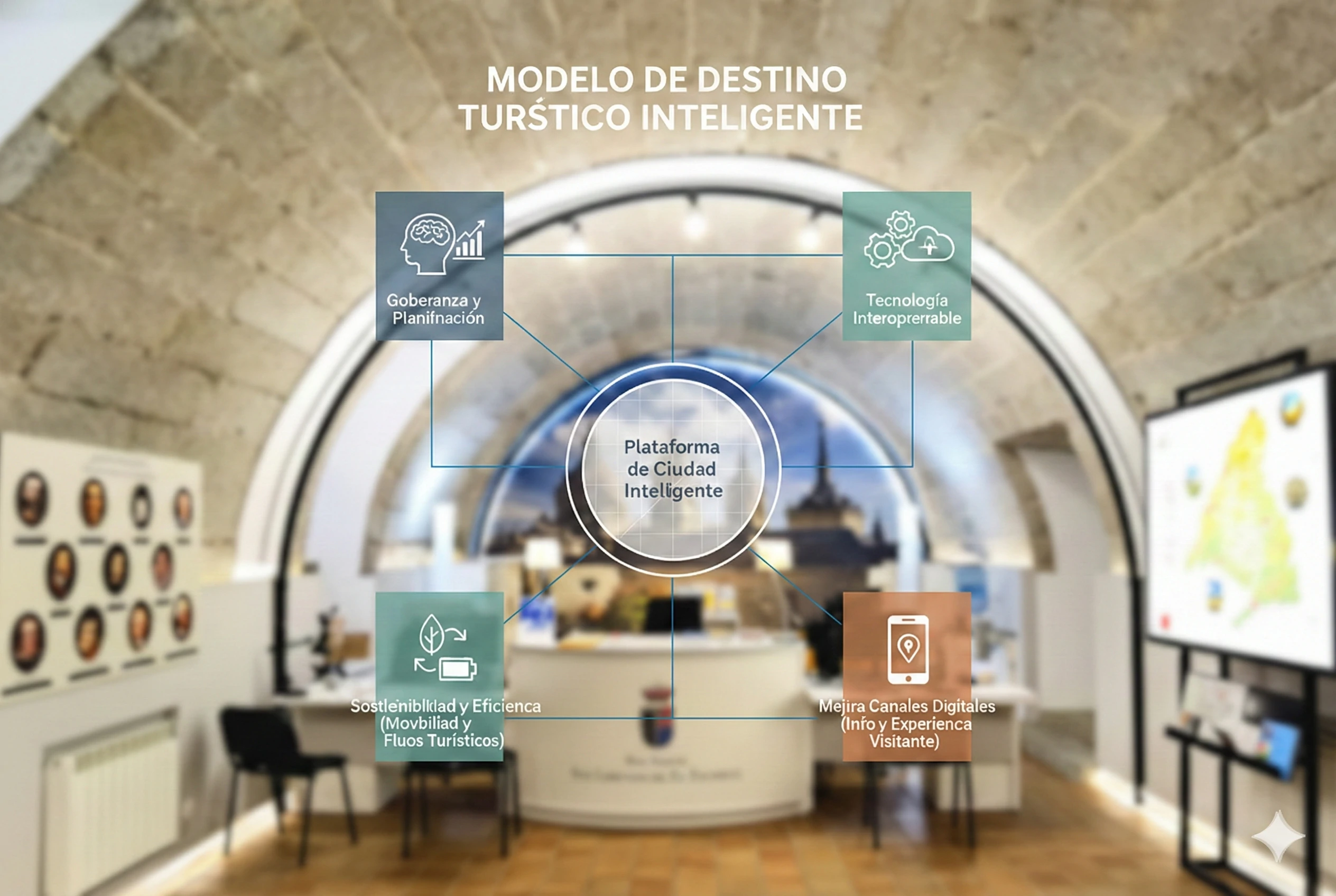 Plataforma de Ciudad Inteligente integrada en el modelo de Destino Turístico Inteligente