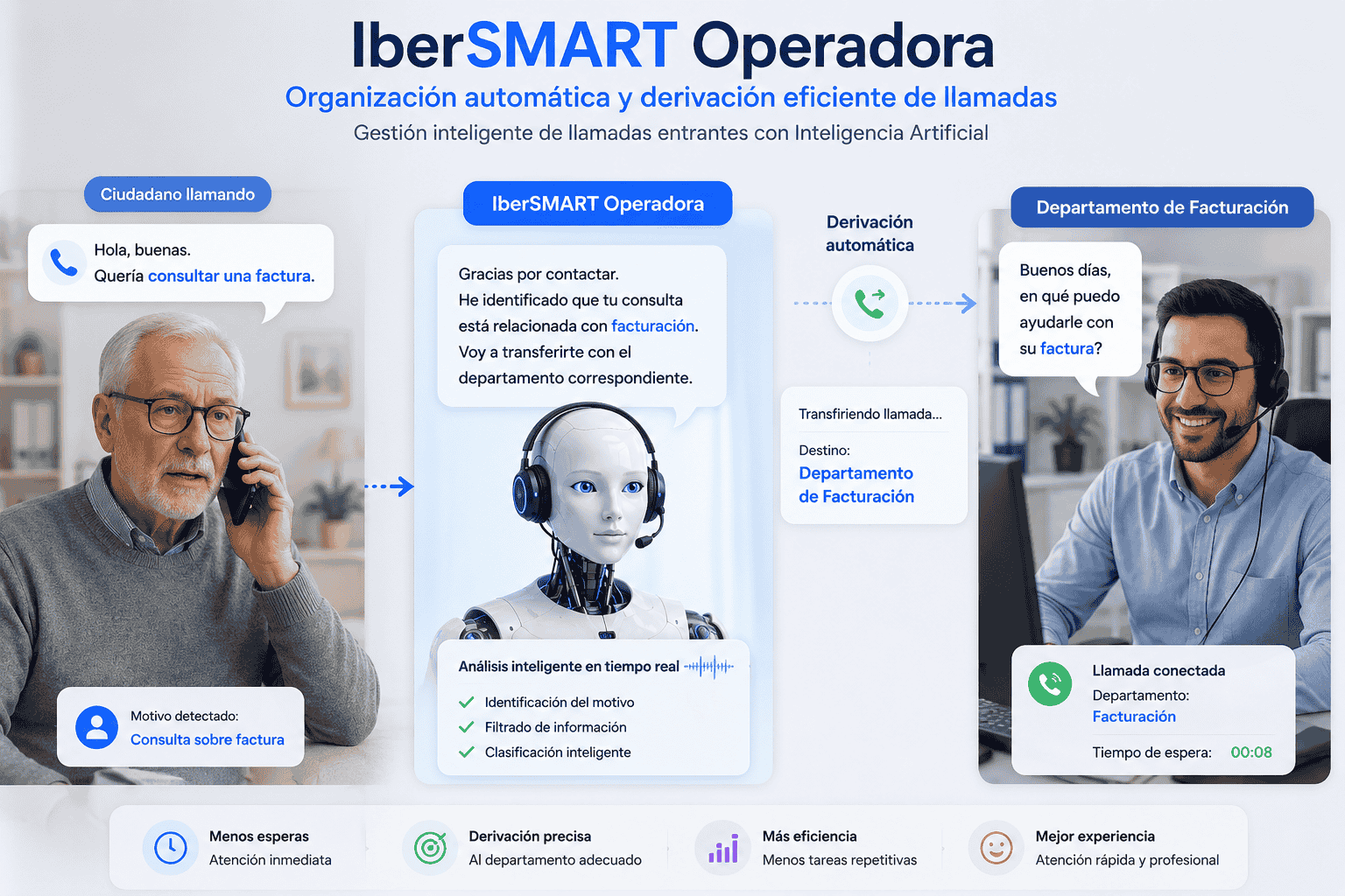 IberSMART Operadora - derivacion de llamadas inteligentes