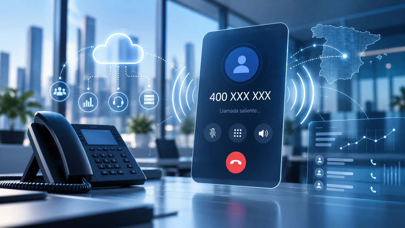 Numeración 400 para llamadas comerciales de empresas mediante telefonía en la nube